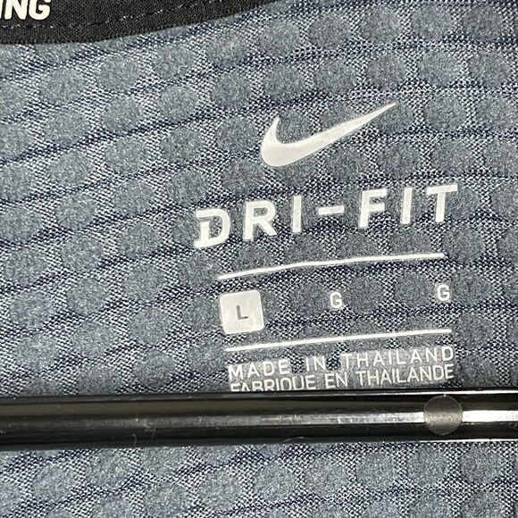 Nike dri fit running blue heather long sleeve pullover 1/4‎ zip, size large - Picture 2 of 13